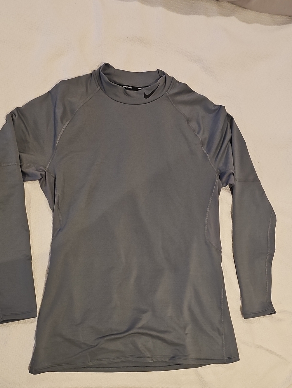 Nike Charcoal Gray Long-Sleeve Performance Top